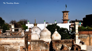 View of Moti Masjid and Bakhtiyar Kakis Dargah from Zafar Mahal 001