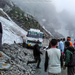 The Sach Pass Shramdaan and hitchhiking on an ambulance