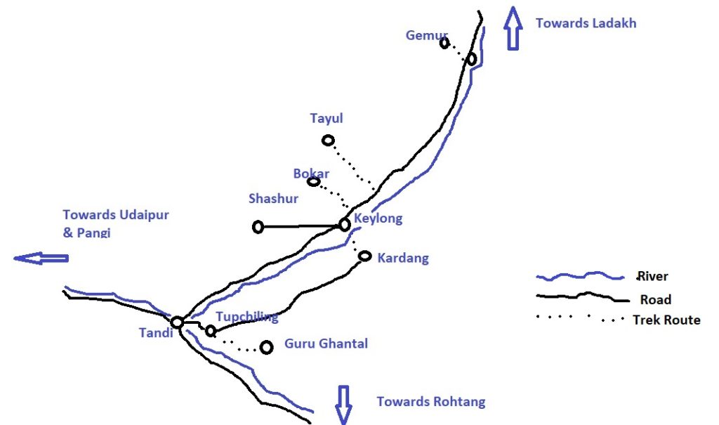 Keylong Map