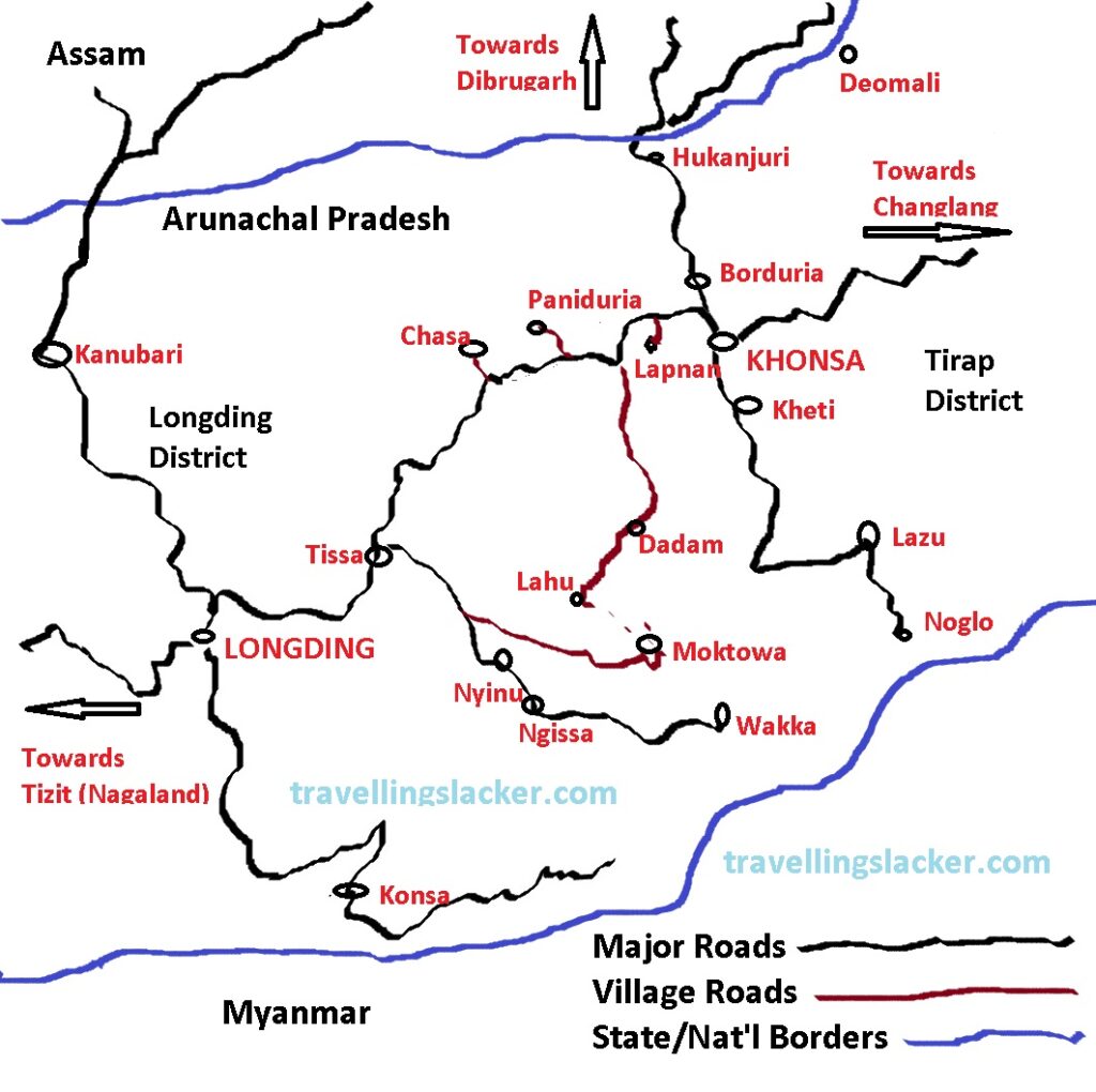 tirap longding tourist map